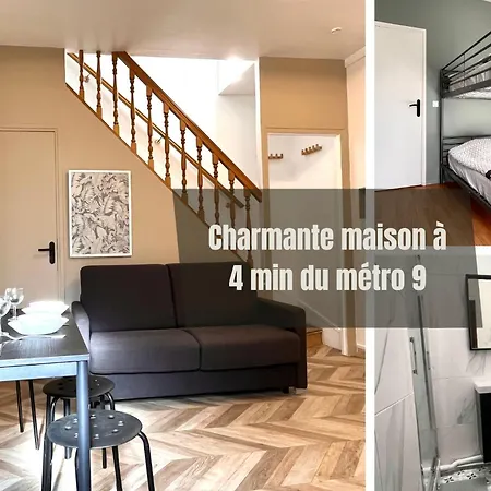 Holiday home #2 Charmante Maison A 4 Min Metro 9 *